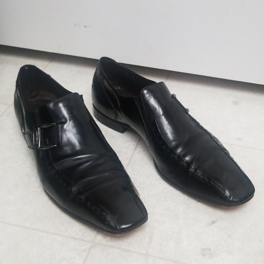 Cesare Paciotti mens black Italian dress shoes